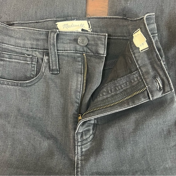 MADEWELL Denim Roadtripper Skinny Flare Black Jeans High Rise Size 23 - Picture 11 of 13